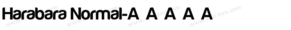 Harabara Normal字体转换